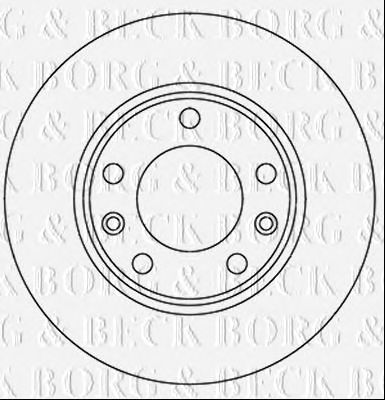 BORG & BECK bbd5358 -  Тормозной диск